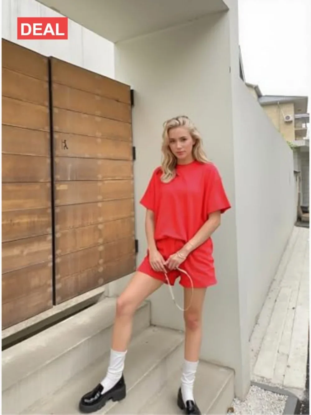 Women's 2 Piece Ribbed Knit Shorts Set Matching Lounge Set Summer Outfit